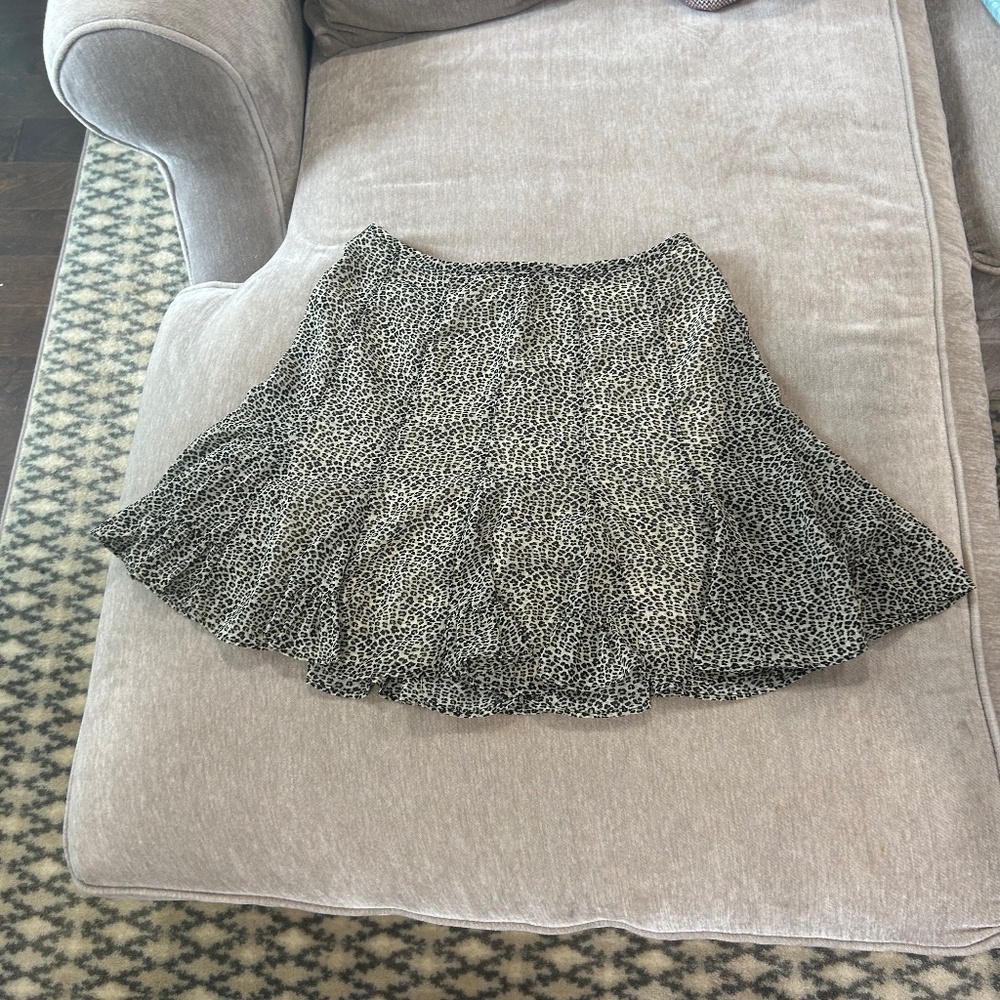 Cheetah Patterned Skirt Size M
